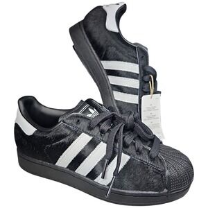 NWT‎ "Superstar II" shell toe fur sneakers (JH9475)